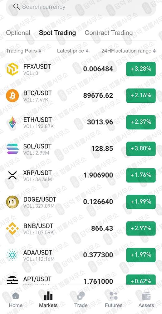이 사진은 담덕법률사무소에서 캡쳐해둔 사기앱포착(BITFFPRO) 관련 자료 사진입니다.
