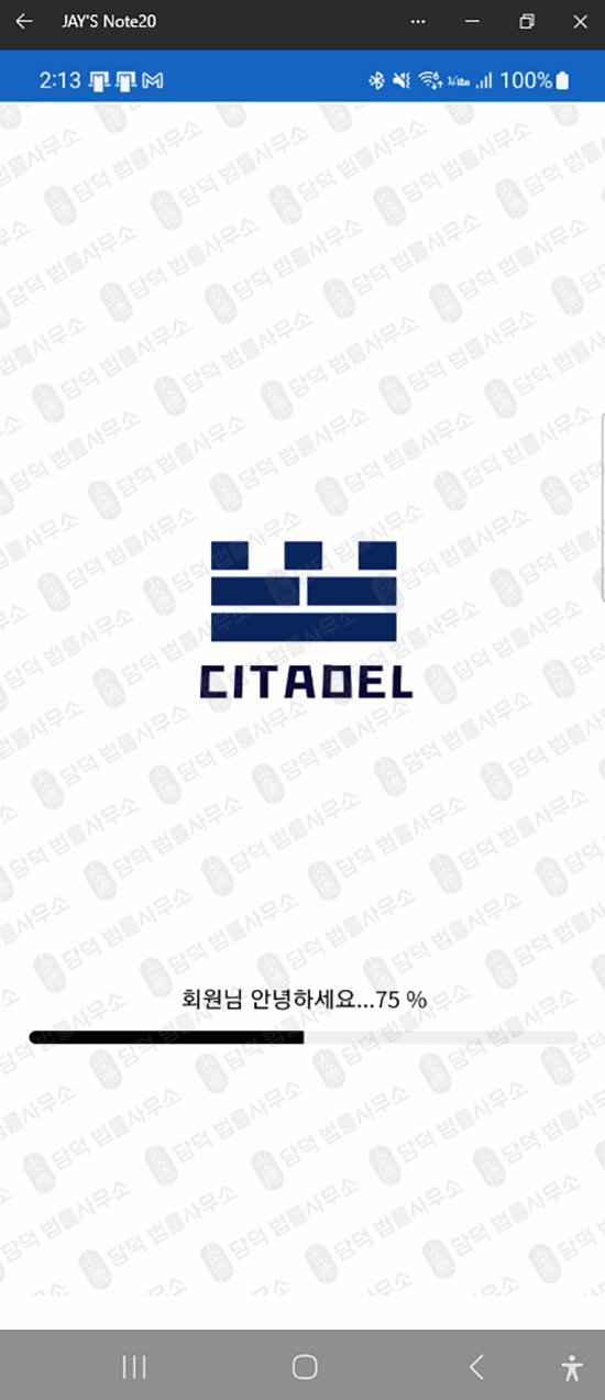 이 사진은 담덕법률사무소에서 캡쳐해둔 시타델(CIT PRO) 웹사이트 캡쳐 사진이며 URL은 google.com 입니다.