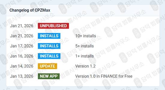이 사진은 담덕법률사무소에서 캡쳐해둔 밴드(CPZMax) 관련 자료 사진입니다.