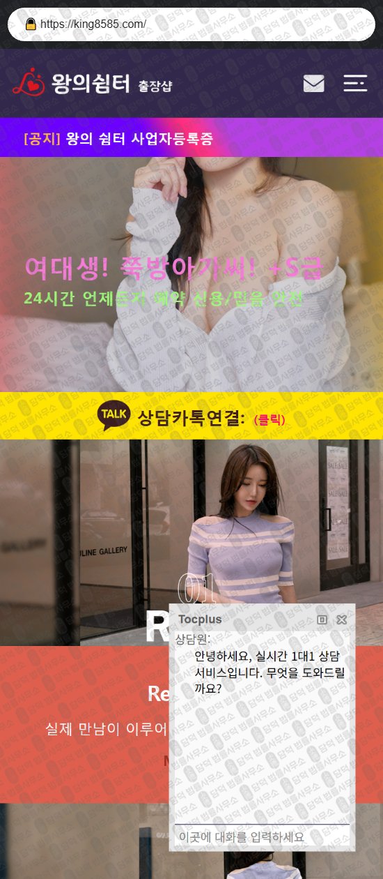 이 사진은 담덕법률사무소에서 캡쳐해둔 누리(URL) 웹사이트 캡쳐 사진이며 URL은 nurilive.com 입니다.