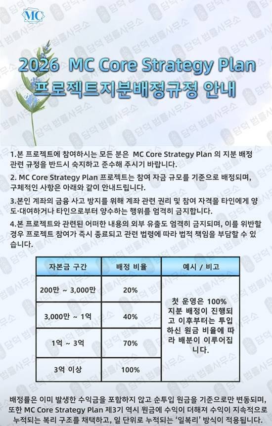 이 사진은 담덕법률사무소에서 캡쳐해둔 투자리딩방추적(MC) 웹사이트 캡쳐 사진이며 URL은 mcglobal-plus.com 입니다.
