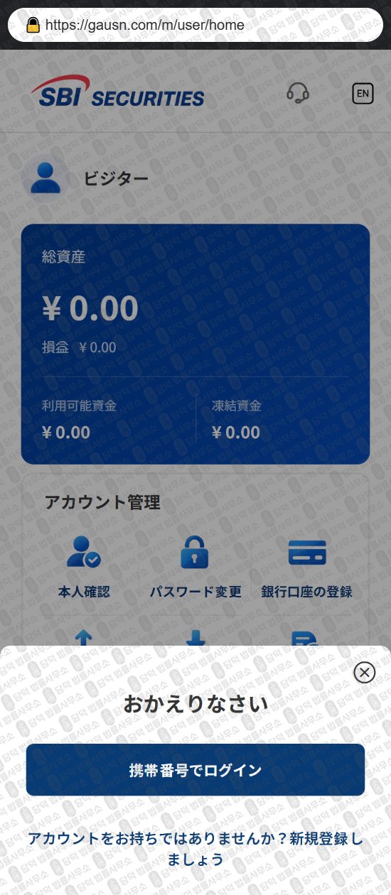 이 사진은 담덕법률사무소에서 캡쳐해둔 사칭(STBLIPRO) 웹사이트 캡쳐 사진이며 URL은 gausn.com 입니다.