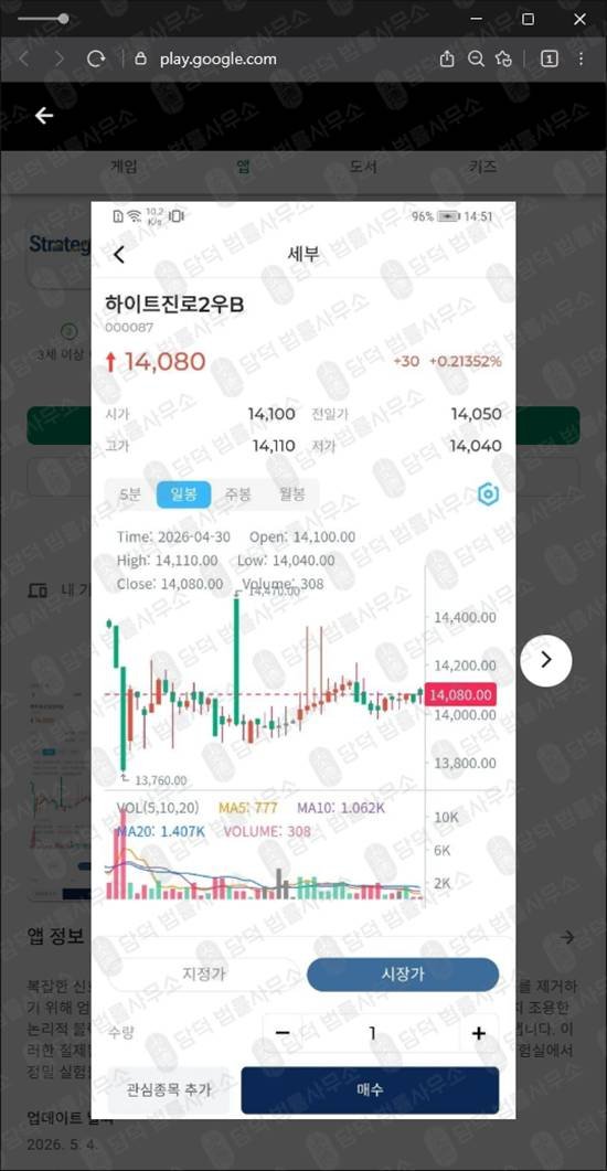 이 사진은 담덕법률사무소에서 캡쳐해둔 스트레터지(Strategy Max) 웹사이트 캡쳐 사진이며 URL은 v210stock.xyz 입니다.